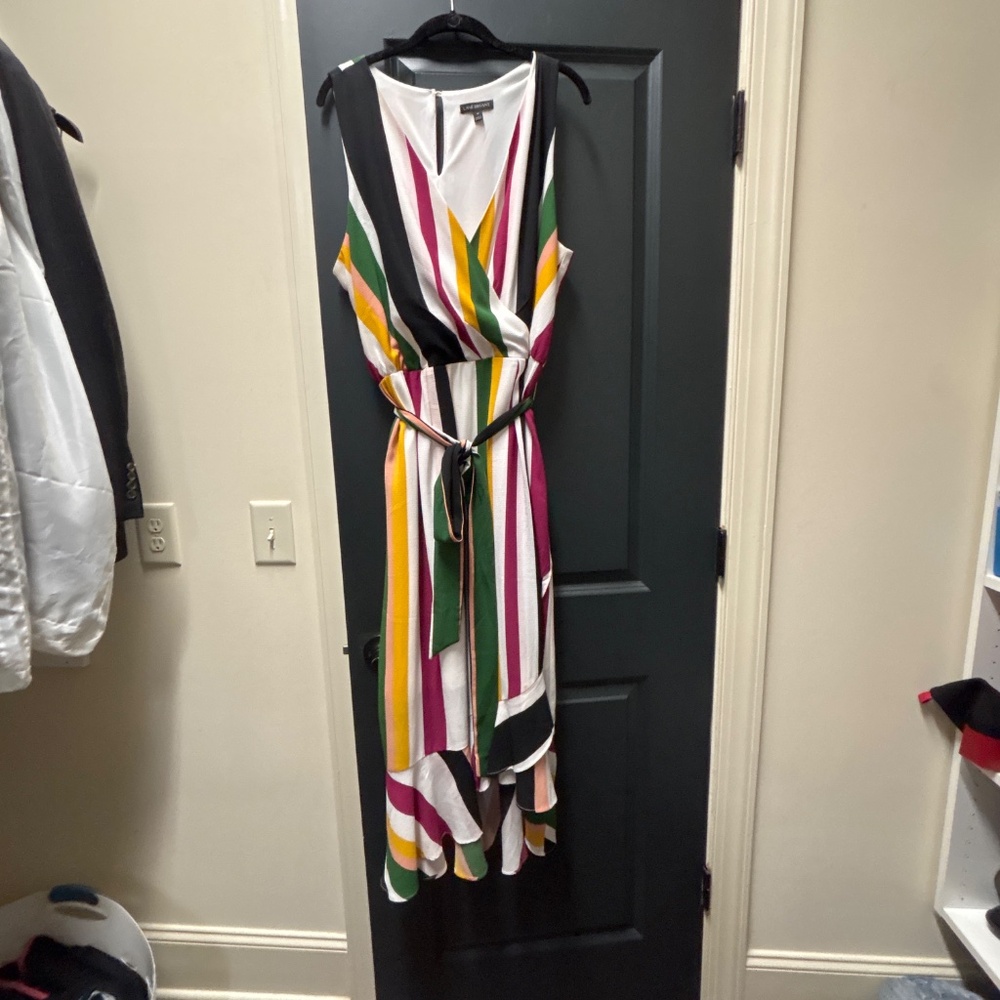 Lane Bryant Multi Stripe Dress 18W